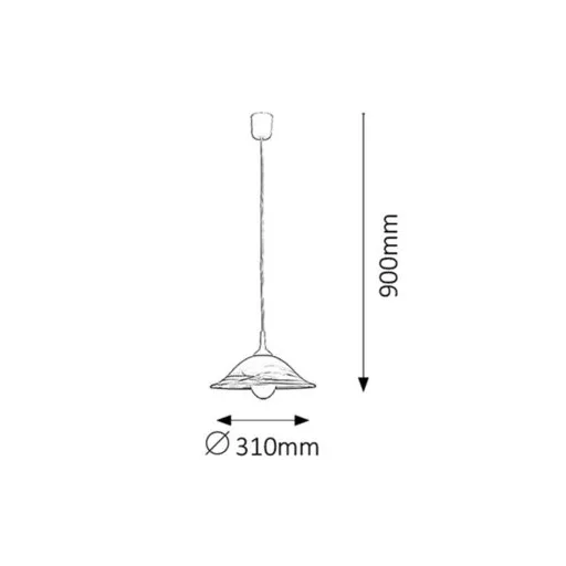 RÁBALUX Alabastro 3955 Függeszték IP20 230V, 50Hz