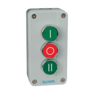   ELMARK 401349 TOKOZOTT NYOMÓGOMB BP339 1NO;1NC;1NO IP65 1 ZÖLD, PIROS, 1 ZÖLD