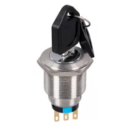   ELMARK 401551 TWO POSITION KEY SWITCH WITH ARREST EL-22Y2 1NO+1NC IP65 RED