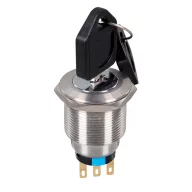   ELMARK 401552 THREE POSITION KEY SWITCH WITH ARREST EL-22Y3 2NO+2NC IP65 GREEN