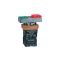 ELMARK 401844 BEÉPÍTHETŐ DUPLA NYOMÓGOMB BW 8475 224V 1NO+1NC PIROS ÉS ZÖLD+LED