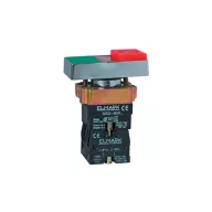   ELMARK 401845 BEÉPÍTHETŐ DUPLA NYOMÓGOMB BW 8475 230 1NO+1NC PIROS ÉS ZÖLD+LED I