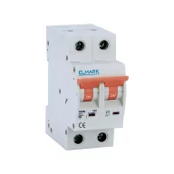   ELMARK 41210R MINIATURE CIRCUIT BREAKER C62R 10A 2P 6kA CURVE C