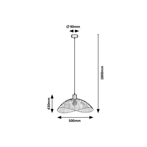 RÁBALUX Iduna 4347 Függeszték IP20 230V, 50Hz