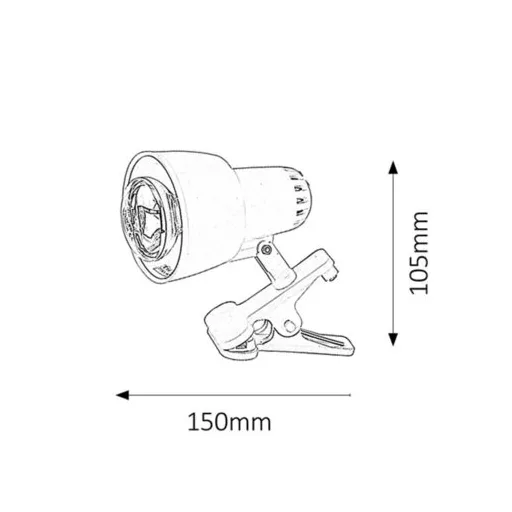 RÁBALUX Clip 4356 Asztali lámpa IP20 230V, 50Hz