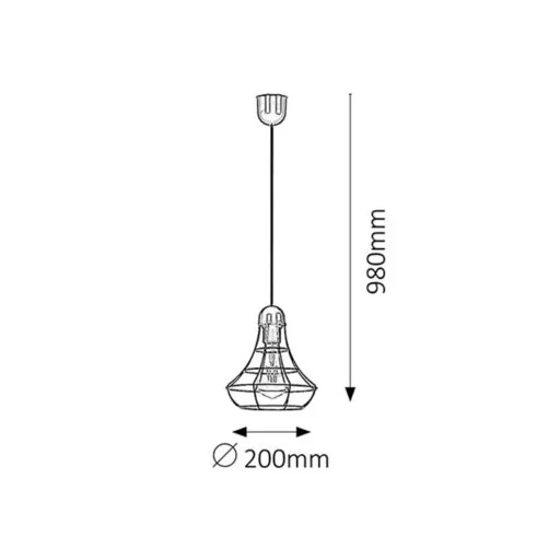 RÁBALUX Ramsey 4649 Függeszték IP20 230V, 50Hz