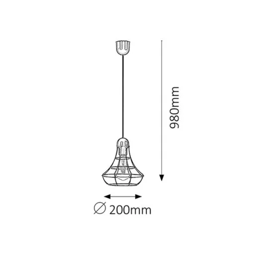 RÁBALUX Ramsey 4650 Függeszték IP20 230V, 50Hz