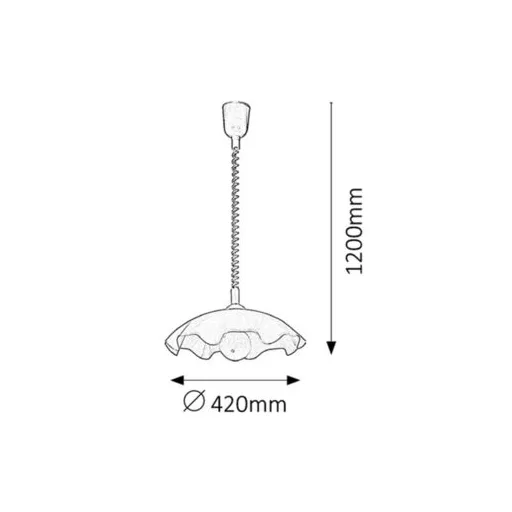 RÁBALUX Smerlato 4675 Függeszték IP20 230V, 50Hz