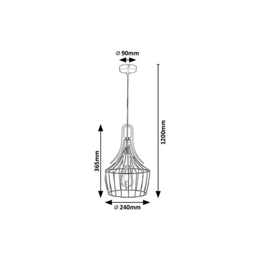 RÁBALUX Parov 4925 Függeszték IP20 230V, 50Hz