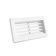 ELMARK 500232 EL02-415 PVC END GRILL FOR FLAT DUCTS 110x55MM