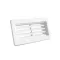ELMARK 500233 EL02-519 PVC END GRILL FOR FLAT DUCTS 220x55MM
