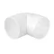 ELMARK 500235 EL02-459 PVC KNEE 90° FOR ROUND DUCTS D100MM