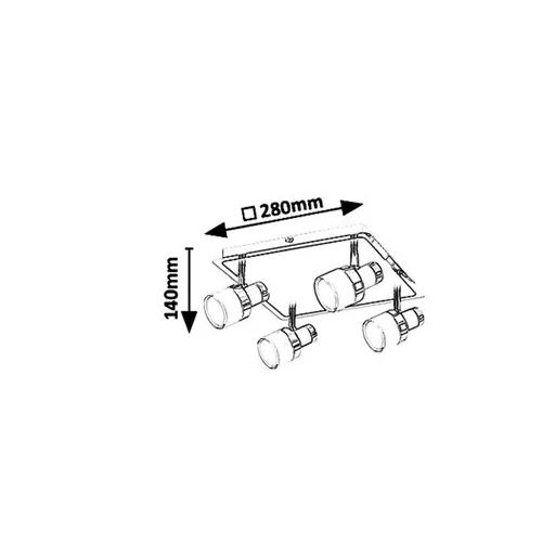 RÁBALUX Harold 5024 Fürdőszobai lámpa IP44 230V, 50Hz
