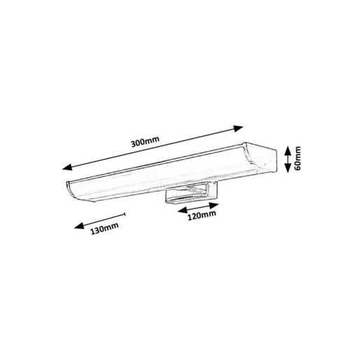 RÁBALUX Evron 5062 Fürdőszobai lámpa IP44 230V, 50Hz