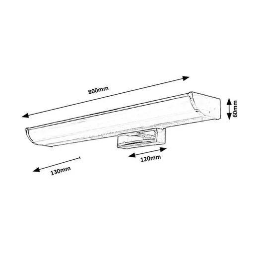 RÁBALUX Evron 5064 Fürdőszobai lámpa IP44 230V, 50Hz