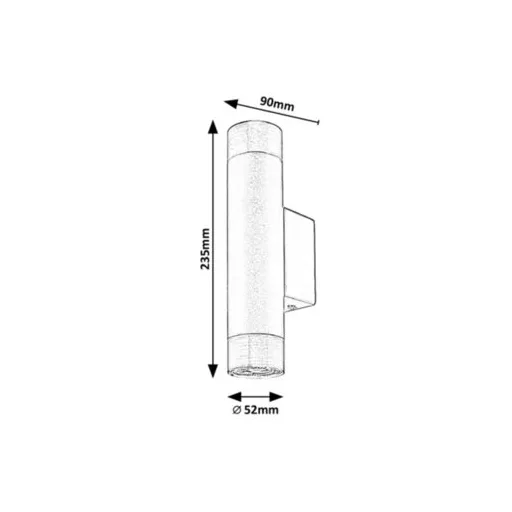 RÁBALUX Zircon 5073 Fali lámpa IP20 230V, 50Hz