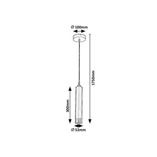 RÁBALUX Zircon 5076 Függeszték IP20 230V, 50Hz