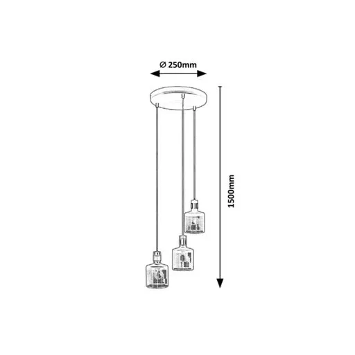 RÁBALUX Alberta 5092 Függeszték IP20 230V, 50Hz