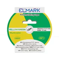 ELMARK 51015 SZIGETELŐ SZALAG 10mx19mm SÁRGA/ZÖLD