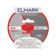 ELMARK 51024 SZIGETELŐ SZALAG 20mx19mm PIROS