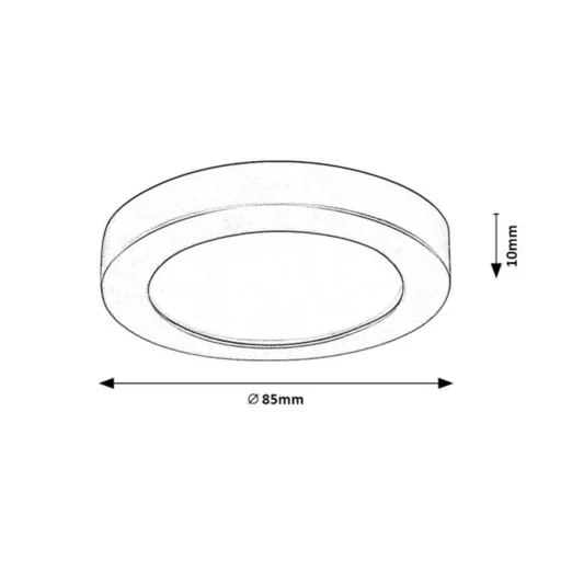 RÁBALUX Coco 5276 Ráépíthető és Beépíthető lámpa IP44 230V, 50Hz
