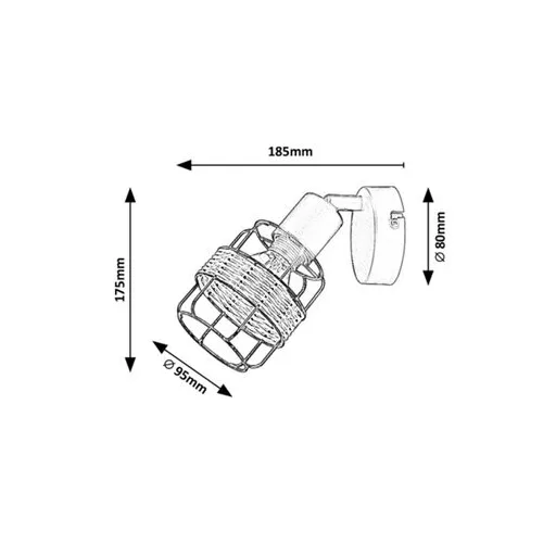 RÁBALUX Indiana 5281 Spotlámpa IP20 230V, 50Hz