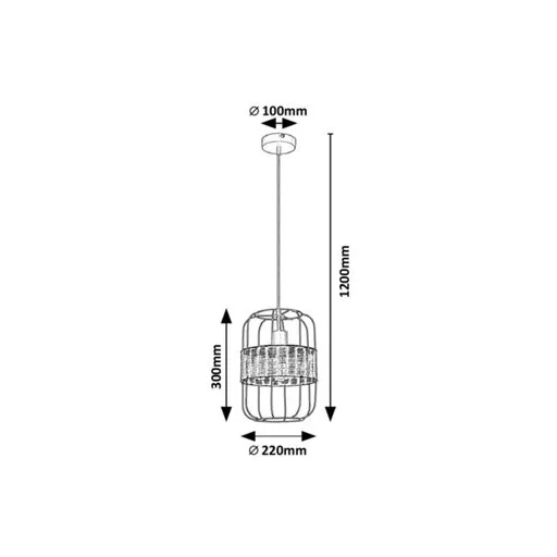 RÁBALUX Indiana 5283 Függeszték IP20 230V, 50Hz