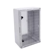   ELMARK 5313550195T PLASTIC BOARD ABS 500x350x195 TRANSPARENT DOOR
