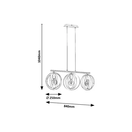 RÁBALUX Cortado 5361 Függeszték IP20 230V, 50Hz