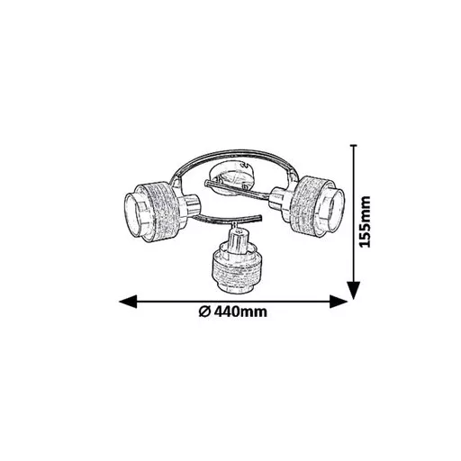 RÁBALUX Basil 5381 Spotlámpa IP20 230V, 50Hz