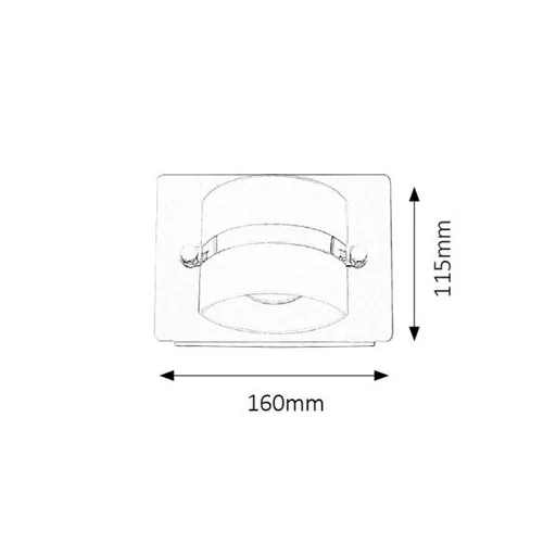 RÁBALUX Tony 5489 Fürdőszobai lámpa IP44 230V, 50Hz