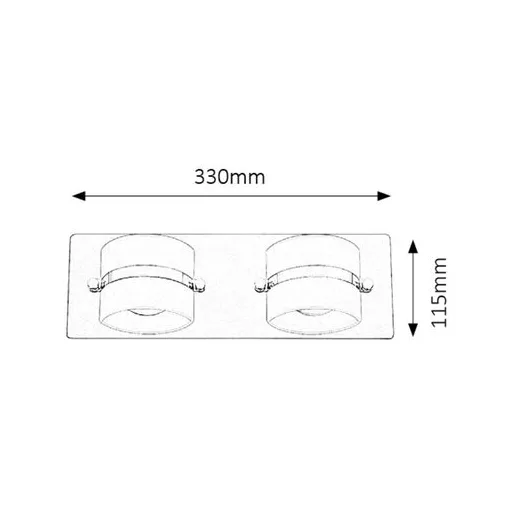RÁBALUX Tony 5490 Fürdőszobai lámpa IP44 230V, 50Hz