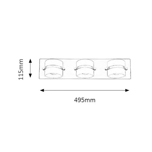 RÁBALUX Tony 5491 Fürdőszobai lámpa IP44 230V, 50Hz