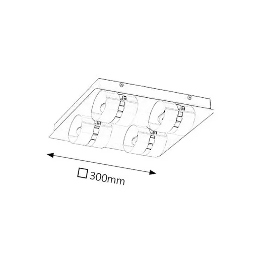 RÁBALUX Tony 5492 Fürdőszobai lámpa IP44 230V, 50Hz