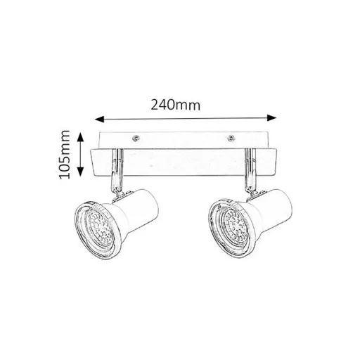 RÁBALUX Steve 5498 Fürdőszobai lámpa IP44 230V, 50Hz