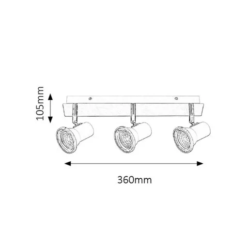 RÁBALUX Steve 5499 Fürdőszobai lámpa IP44 230V, 50Hz