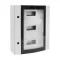 ELMARK 55086 METAL DISTR. BOARD ELOX 45 MODULES TEMP GLASS,IP55