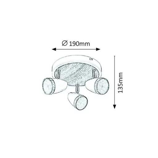 RÁBALUX Karen 5566 Spotlámpa IP20 230V, 50Hz