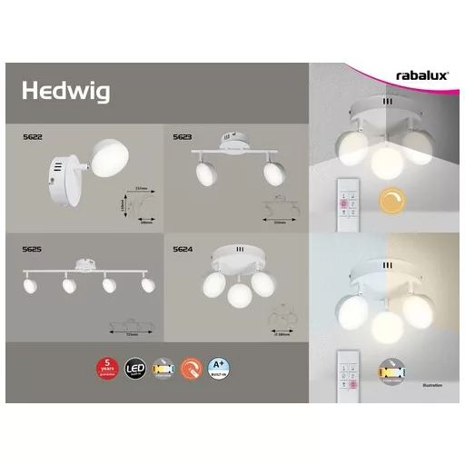 RÁBALUX Hedwig 5625 Spotlámpa IP20 230V, 50Hz