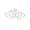 ELMARK 56503C4 CT4 ANGLE 90° FOR MESH CABLE TRAY H:50 T:4,0 W:300