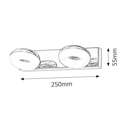 RÁBALUX Beata 5717 Fürdőszobai lámpa IP44 230V, 50Hz
