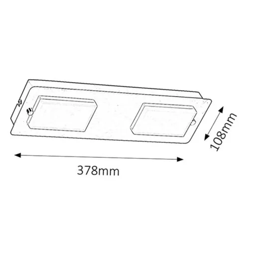 RÁBALUX Ruben 5723 Fürdőszobai lámpa IP44 230V, 50Hz