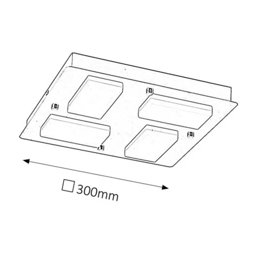 RÁBALUX Ruben 5725 Fürdőszobai lámpa IP44 230V, 50Hz