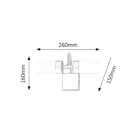 RÁBALUX Betty 5746 Fürdőszobai lámpa IP44 230V, 50Hz