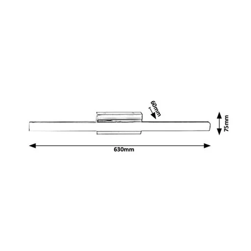 RÁBALUX Bastian 5781 Fürdőszobai lámpa IP44 230V, 50Hz