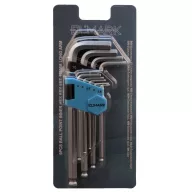   ELMARK 598250 9PCS BALL POINT INNER HEX KEY SET 170mm LONG ARM