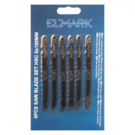 ELMARK 598436 6PCS SAW BLADE SET HSC 6x100mm