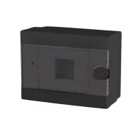   ELMARK 60025BL PLASTIC BOX FOR SURFACE MNT. 6 WAY (2-6), BLACK