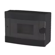 ELMARK 60095BL PLASTIC BOX FOR SURFACE MNT. 9 WAY, BLACK