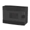ELMARK 60095BL PLASTIC BOX FOR SURFACE MNT. 9 WAY, BLACK